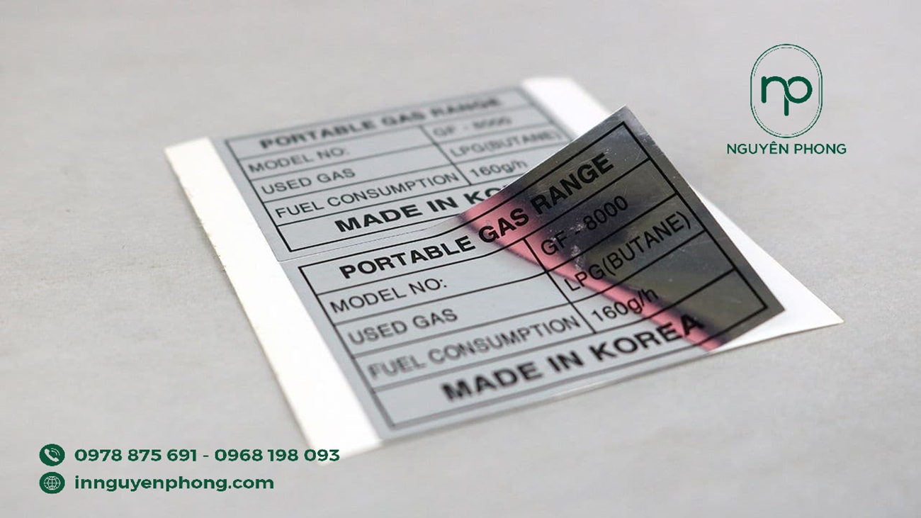 Decal gương màu bạc